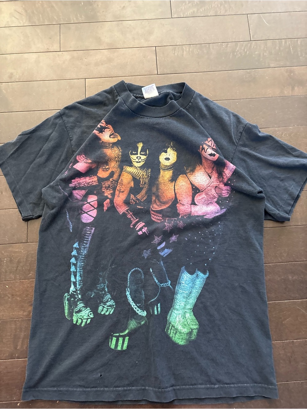 Vintage 90s kiss band tee